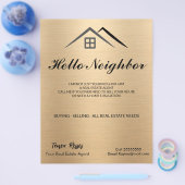 豪華な金属金ゴールド チラシ (シングル)