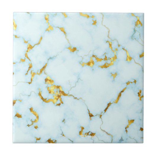 豪華な金箔を施した陶器のモチーフを使った陶芸 タイル (正面)