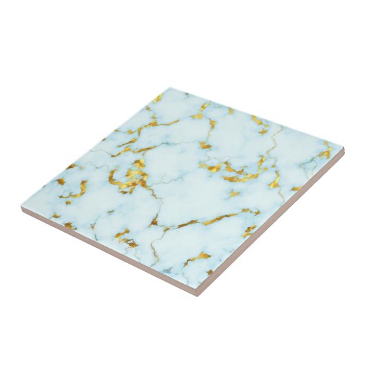 豪華な金箔を施した陶器のモチーフを使った陶芸 タイル (側面)