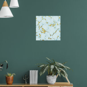 豪華な金箔を施した陶器のモチーフを使った陶芸 ポスター