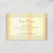 豪華な金色の金ゴールド縁どエレガント 名刺 (裏面)