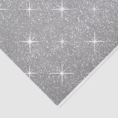 豪華な銀フェイクグリッタープリントクリスマスプレゼント 薄葉紙 (詳細)