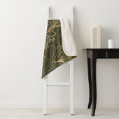 豪華な銀杏金ゴールドラインアート シェルパブランケット (インサイチュ)