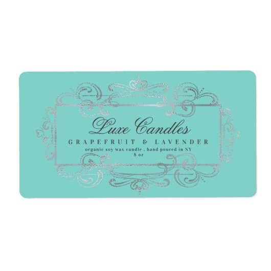 豪華な銀箔スワエレガントールミント製品 ラベル (正面)