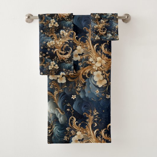 豪華な開花 バスタオルセット (インサイチュ)