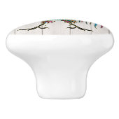 豪華な雄鶏の引出し/キャビネットのノブ セラミックノブ (側面)