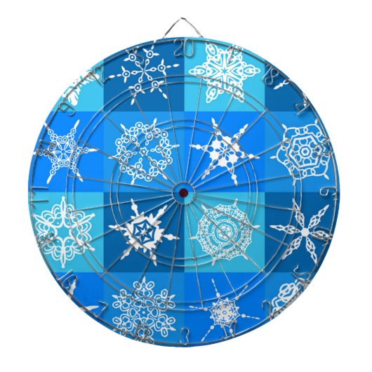 豪華な雪片 ダーツボード (正面)