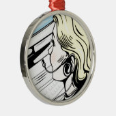 豪華な電話オペレータ メタルオーナメント (右)