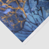 豪華な青と金ゴールドの分身 薄葉紙 (詳細)