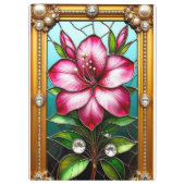 豪華な額縁の鮮やかな花 クリップボード (裏面)