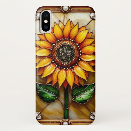 豪華な額縁の鮮やかな花 Case-Mate iPhoneケース (裏面)