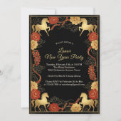 豪華な馬年2026年新月祭 招待状 (正面)