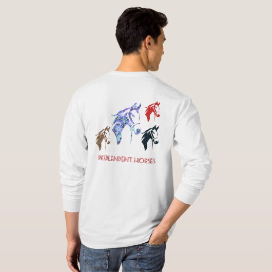 豪華な馬 Tシャツ (裏面フル)