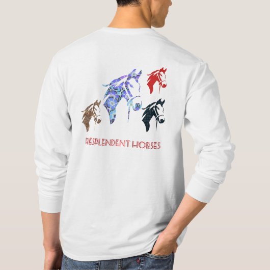 豪華な馬 Tシャツ (裏面)