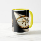 豪華な黄金のシンボルのアートワーク マグカップ (正面右)