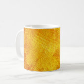 豪華な黄金のテクスチャ、抽象芸術の背景。 コーヒーマグカップ (正面左)