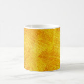 豪華な黄金のテクスチャ、抽象芸術の背景。 コーヒーマグカップ (中央)