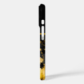 豪華な黒い金ゴールド酸フローラ Case-Mate iPhoneケース (裏面 / 左)