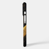 豪華な黒と金の抽象幾何学 Case-Mate iPhoneケース (裏面 / 左)