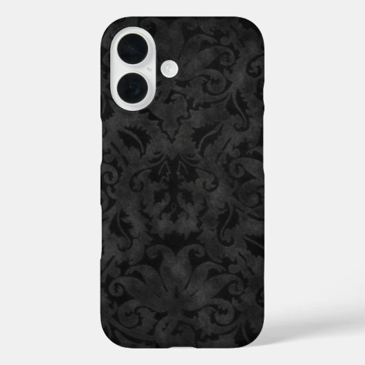 豪華な黒のブロケードデザイン Case-Mate iPhoneケース (裏面)