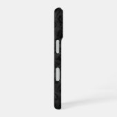豪華な黒のブロケードデザイン iPhone 16ケース (右側面)