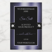 豪華な黒の光沢のある鮮やかな製品ラベル フードラベル (シングルラベル)