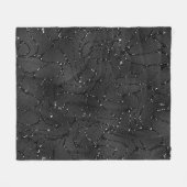 豪華な黒の単色の光の背景 フリースブランケット (正面(横))