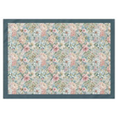 豪華な18世紀インスパイアの繊細な花模様 テーブルクロス (正面(横))