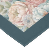 豪華な18世紀インスパイアの繊細な花模様 テーブルクロス (アングル)