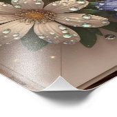 豪華な3Dグリーティングカードとフローラデザイン フォトプリント            (角)