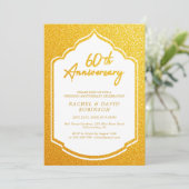 豪華な60周年結婚記念日のゴールデン 招待状 (スタンド正面)