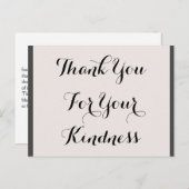 豪華な「ご親切に感謝しています」ポストカード ポストカード (正面/裏面)
