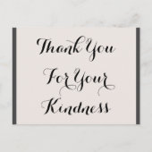 豪華な「ご親切に感謝しています」ポストカード ポストカード (正面)