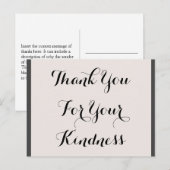 豪華な「ご親切に感謝しています」ポストカード ポストカード (正面/裏面)