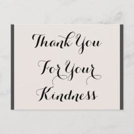豪華な「ご親切に感謝しています」ポストカード ポストカード