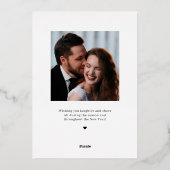 豪華な 喜びの ホリデー カード クリスマス カード (裏面)