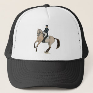 豪華なBuckskinの馬場馬術の馬の芸術 キャップ
