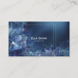 豪華なEthereal抽象芸術フローラ金ゴールドフレーム 名刺