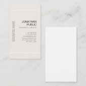 豪華なProfessional Chic Design Stylish Company 名刺 (正面/裏面)