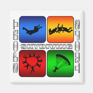 豪華なSkydiving マグネット