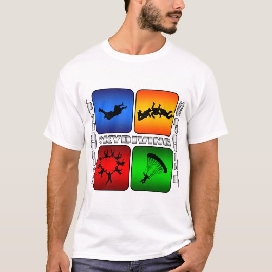 豪華なSkydiving Tシャツ (正面)