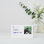 豪華なWarmbloodの馬の郵送物のラベル 名刺 (スタンド正面)