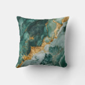 豪華エメラルドグリーン大理石ピローカバー クッション (裏面)