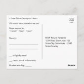 豪華エレガントで「r.s.v.p.」 ポストカード (裏面)