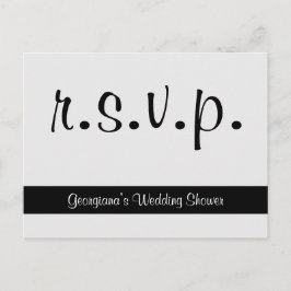 豪華エレガントで「r.s.v.p.」 ポストカード