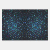 豪華エレガントな星としぶき ラッピングペーパーシート (正面3)