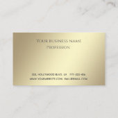 豪華エレガントな発光金ゴールドまぶしがメイクアップ ロイヤリティカード (裏面)