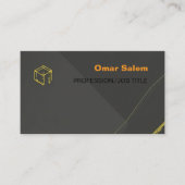 「豪華エレガントな金ゴールドデザイン付き名刺」 名刺 (正面)