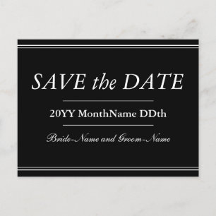 豪華エレガントな「SAVE the DATE」ポストカード ポストカード