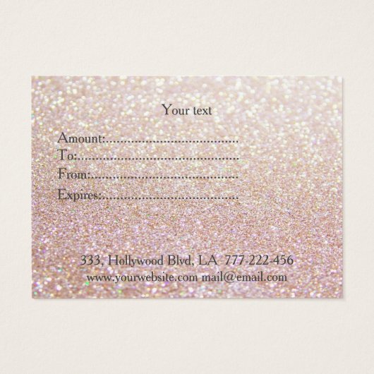 豪華エレガントモダンなキラキラの女の子顔 (裏面)